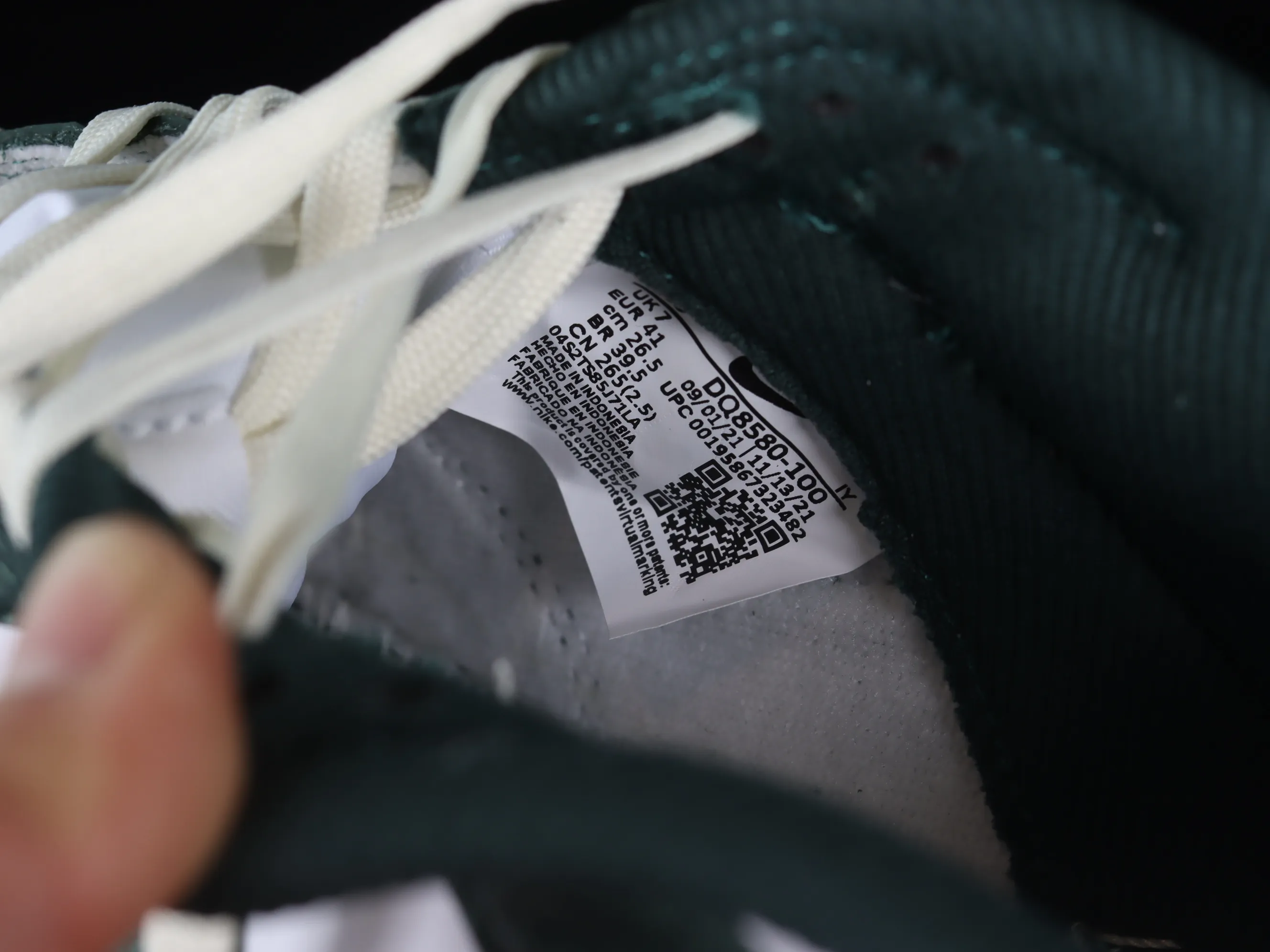 All categories Nk SB Dunk series Nk SB Dunk Low low-top sneakers M version pure original Nk SB Dunk Low "Vintage Green" navy green old SB smashed backboard fashion casual sneakers DQ8580-100